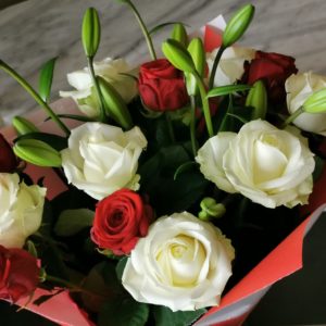 Bouquet tige « Anniversaire de Mariage »