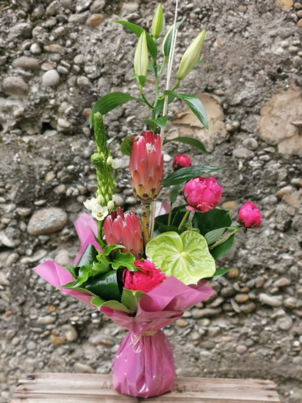 Bouquet bulle hauteur " Maman Girly"