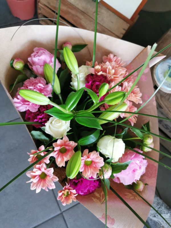 Bouquet tige "Douceur"