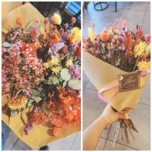 Bouquet de fleurs séchées “Carnaval “