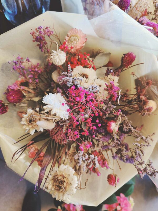 Bouquet de fleurs séchées " Girly "