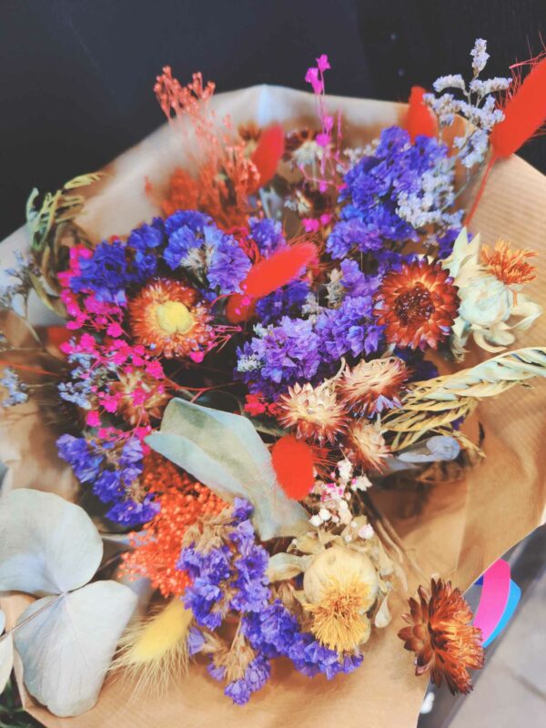 Bouquet de fleurs séchées "Carnaval"