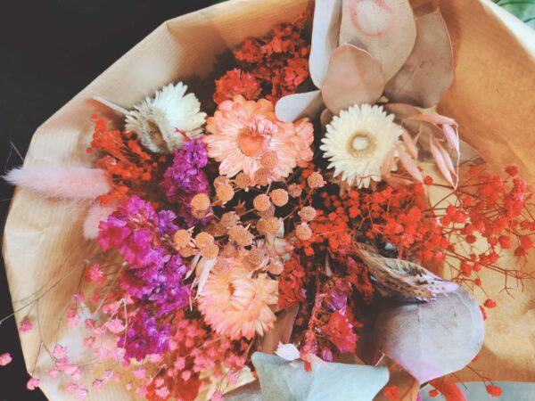 Bouquet de fleurs séchées "Romance"