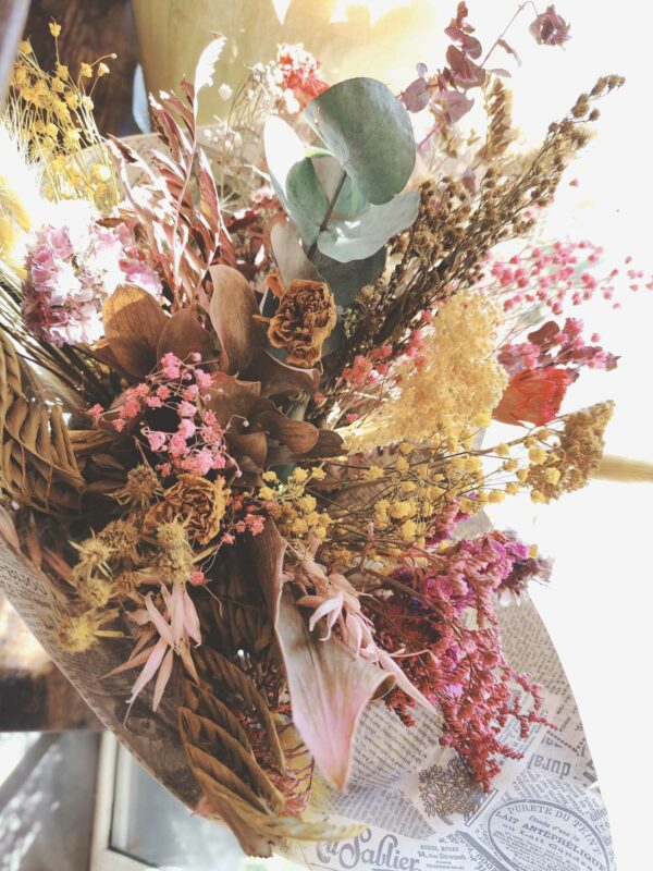 Bouquet de fleurs séchées "Girly"