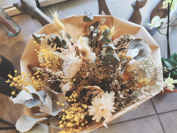 Bouquet de fleurs séchées "Soleil"